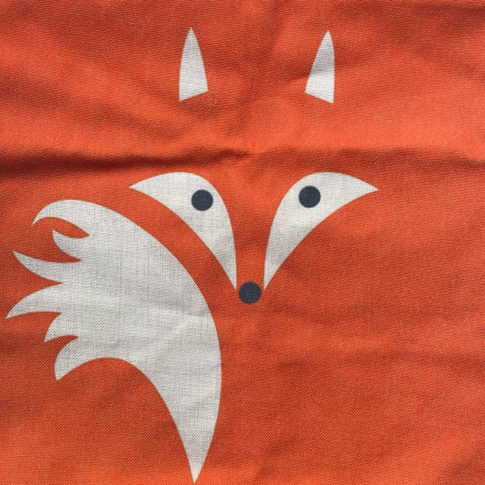 Fox Pillow Cover Linen & Cotton